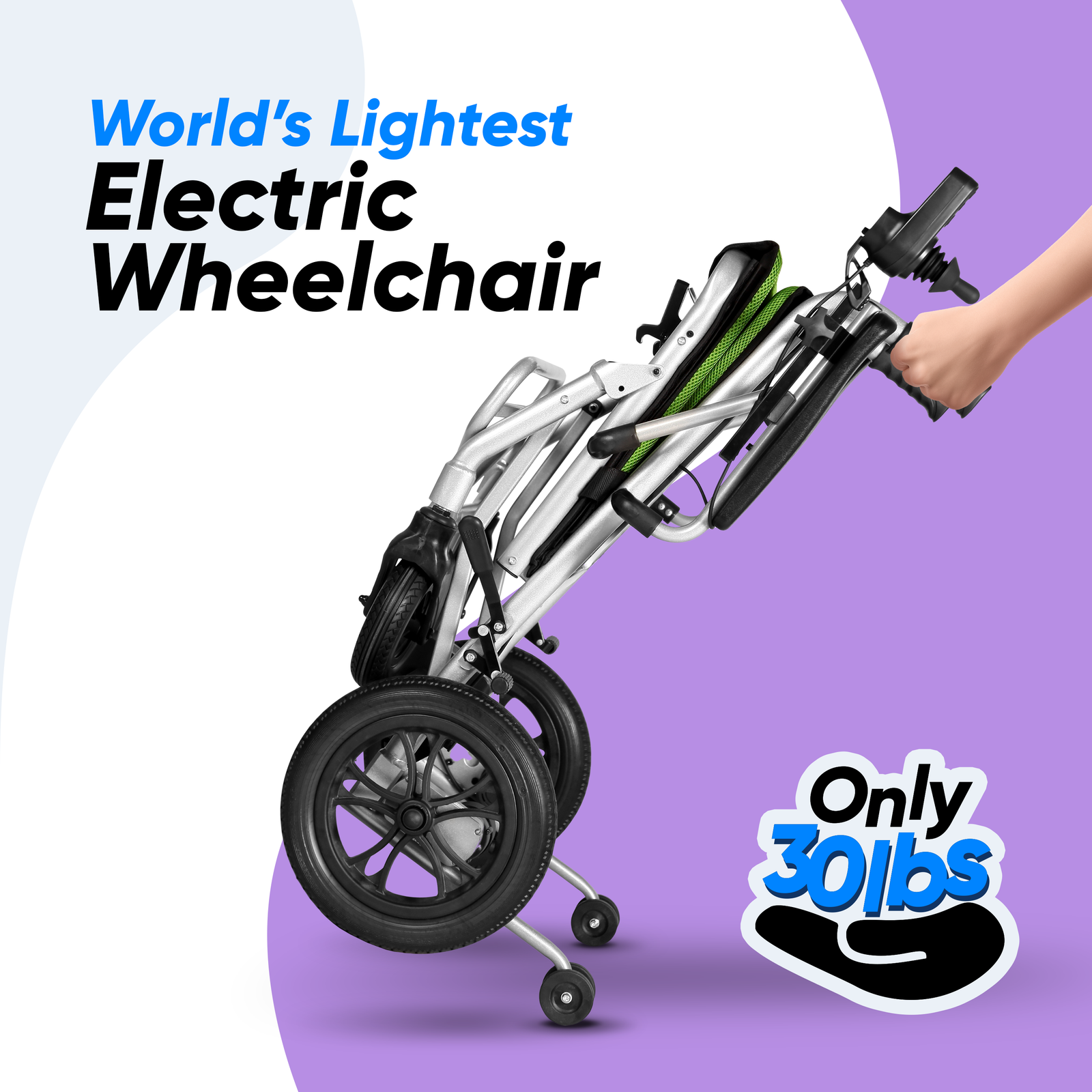 Ephesus L3 lightweight 30 lbs electric wheelchair