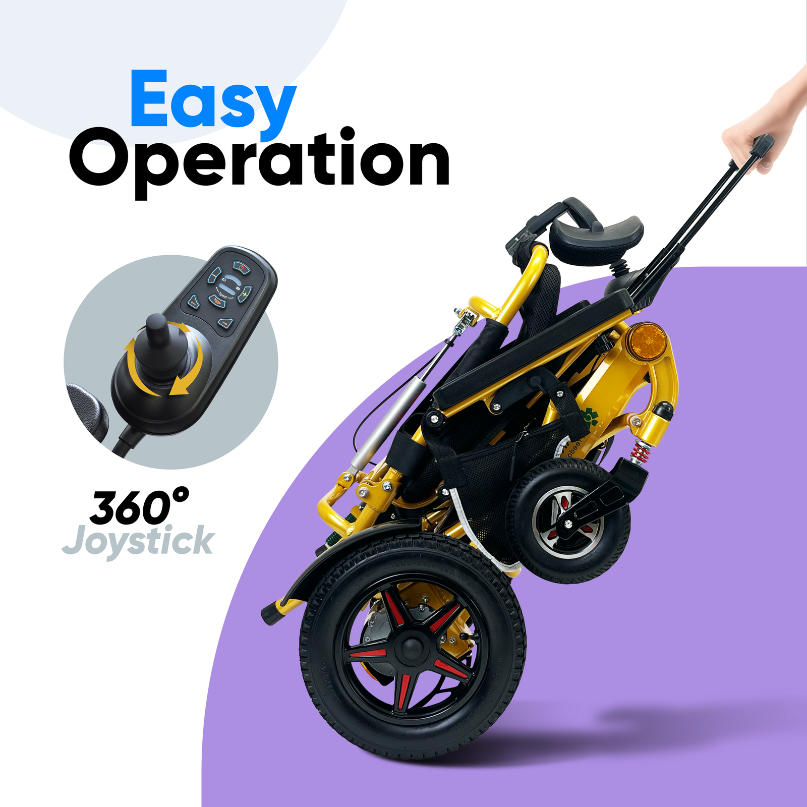 Ephesus E7 Roll Folding Electric Wheelchair