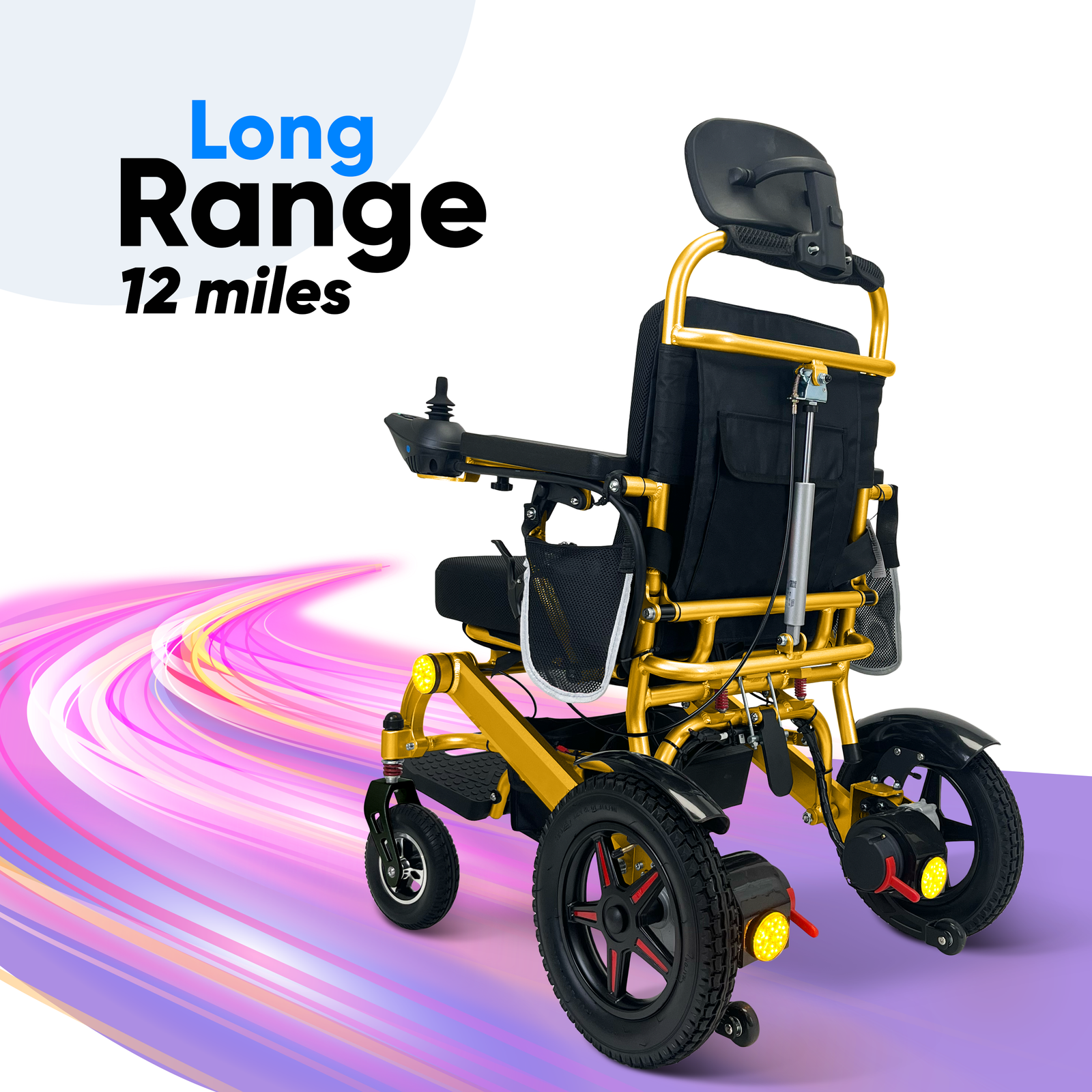 Ephesus E7 Long Range 12 Miles Electric Wheelchair