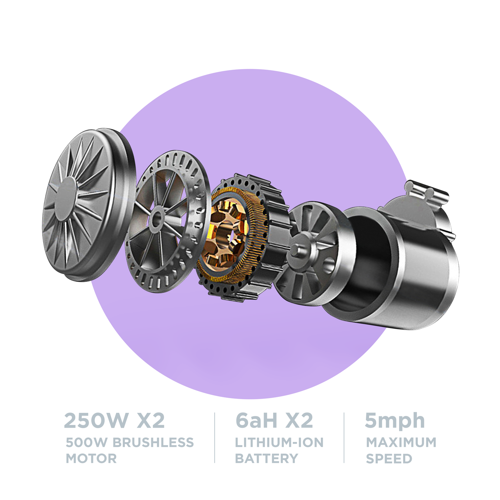 Ephesus E9 500W Brushless Motor Electric Wheelchair