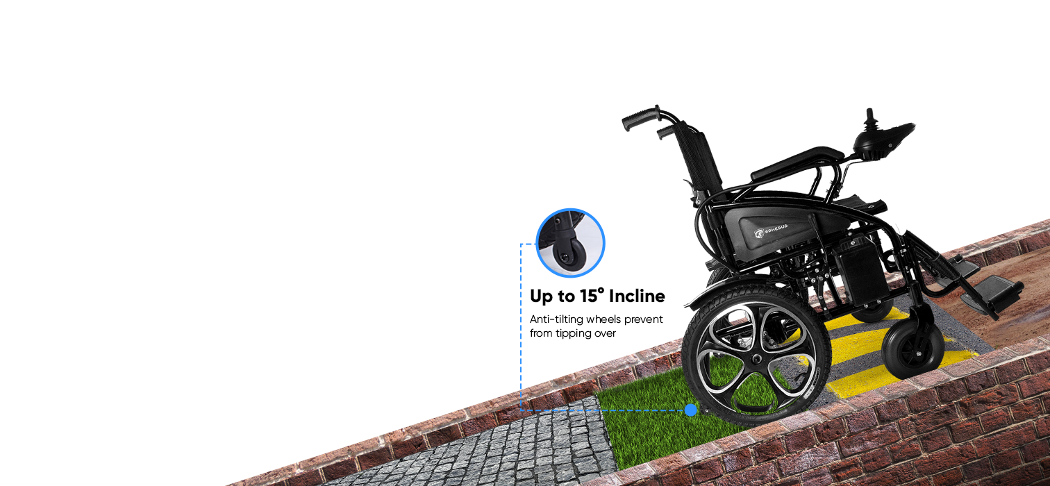 All terrain electric wheelchair