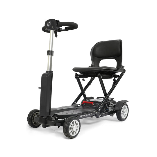 Ephesus S6 Jet Black Auto Folding Mobility Scooter
