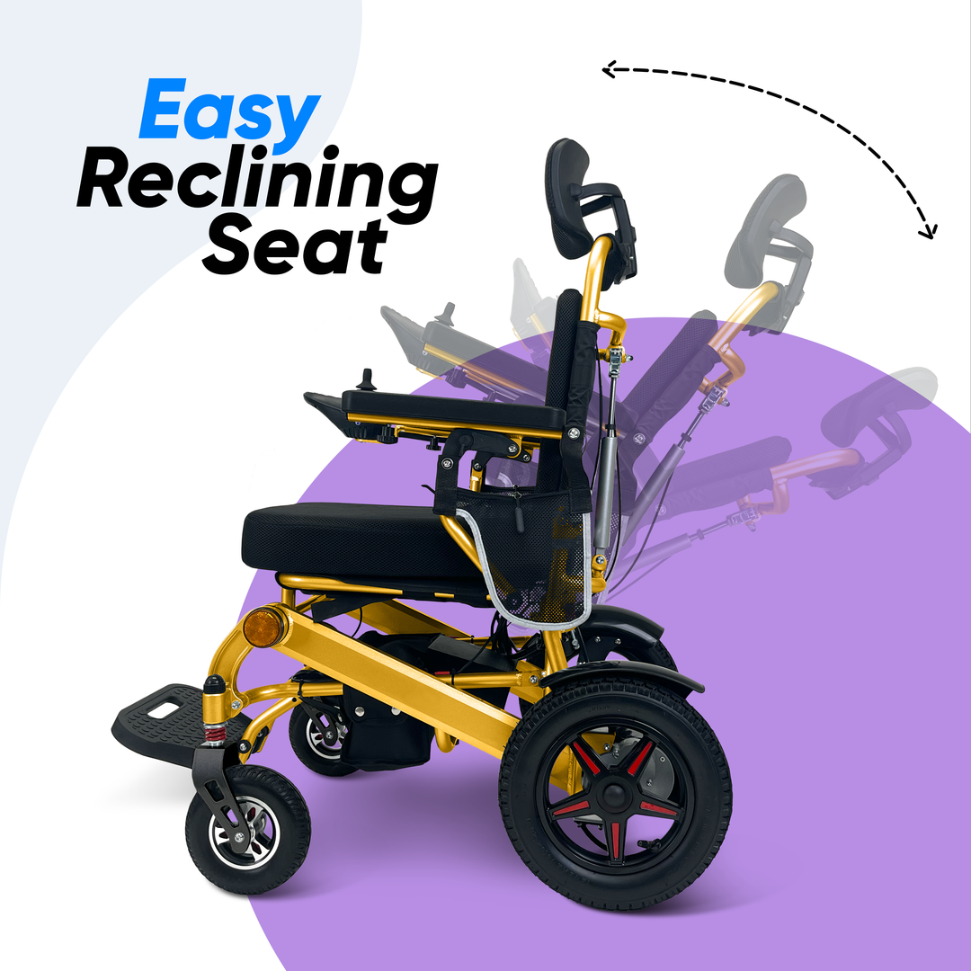 Ephesus E7 - Reclining Foldable Electric Wheelchair | Ephesus Mobility