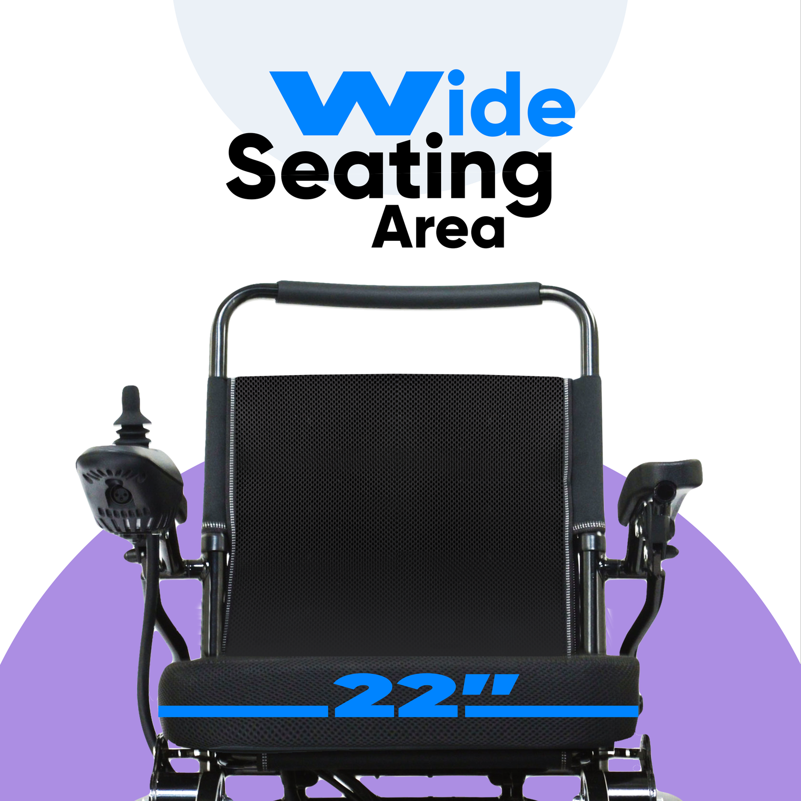 Ephesus E5 Wide Seating Area Electric Wheelchair 