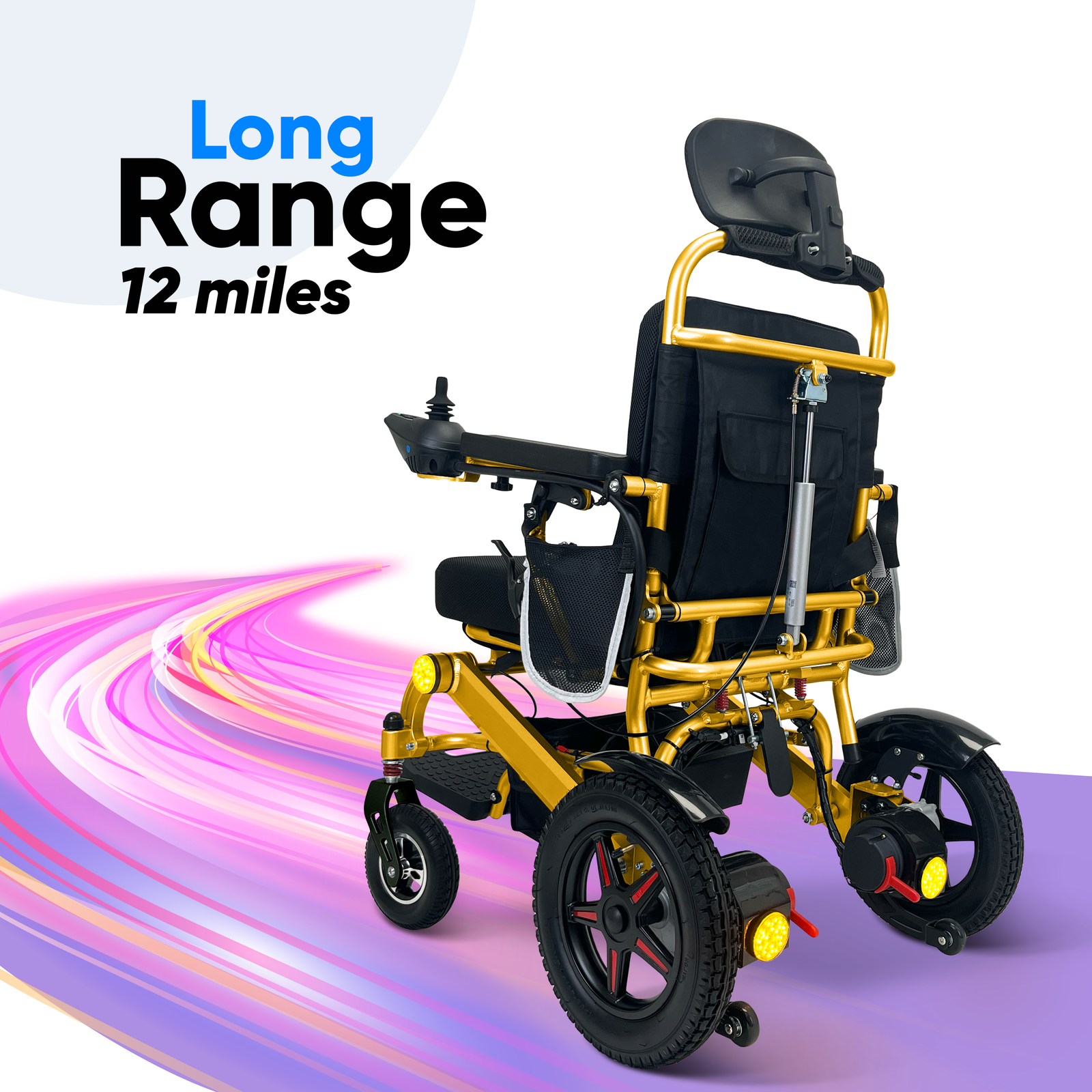 Ephesus E7 Long Range 12 Miles Electric Wheelchair 