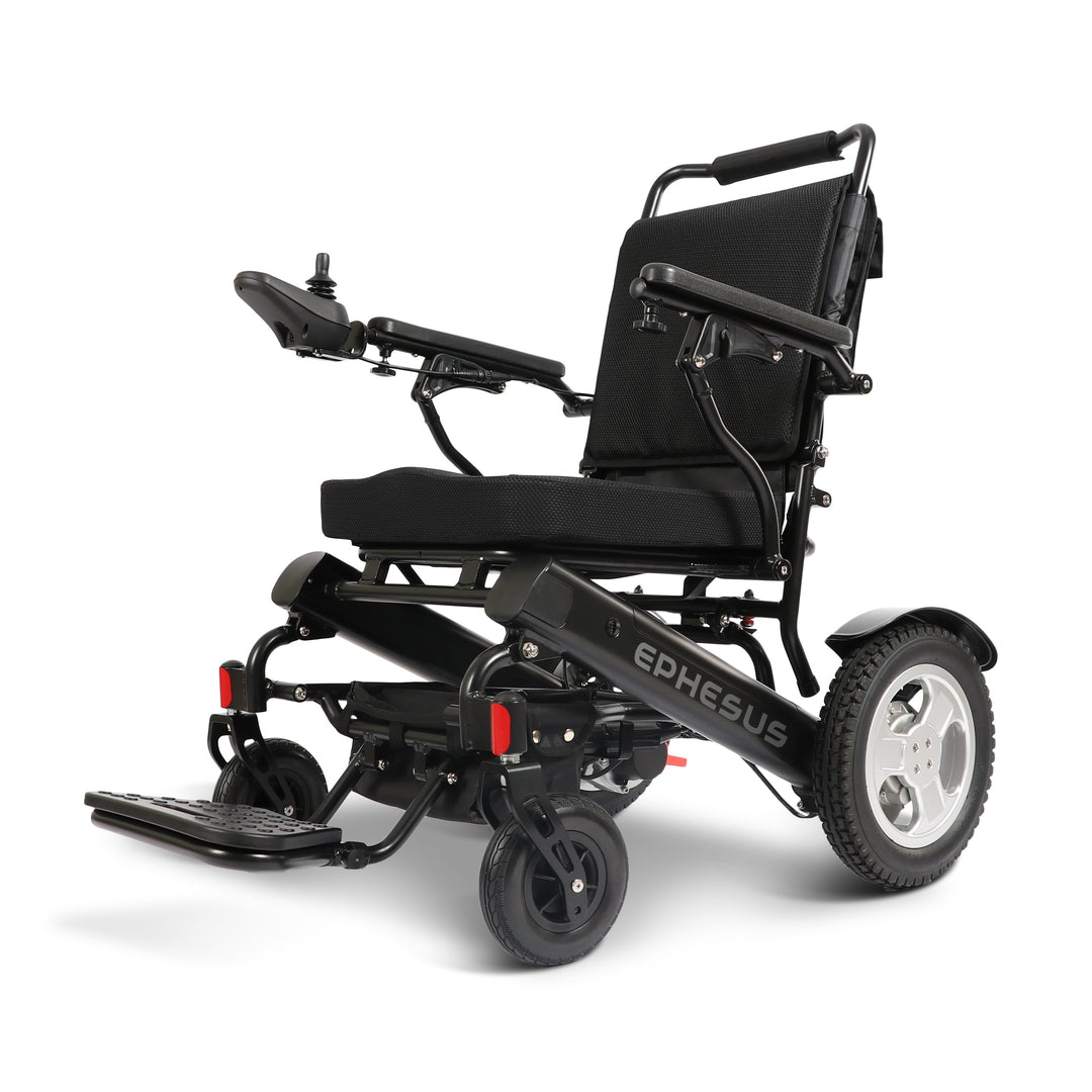 Ephesus E9 Jet Black Folding Electric Wheelchair 